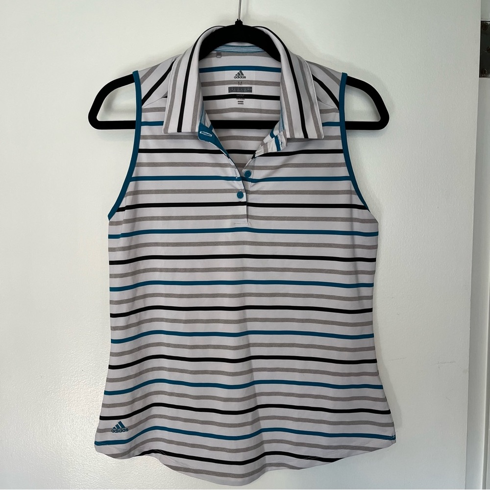 ⛳️ EUC Adidas Sleeveless golf polo